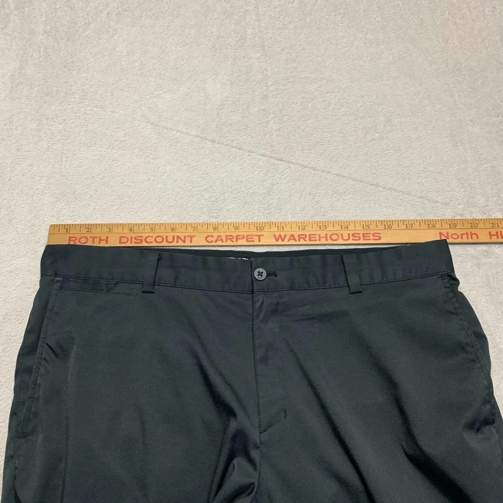 NIKE Dri-Fit Tour Performance Black Golf Chino Pants Mens 36x32